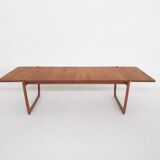 Large teak coffee table by Peter Hvidt and Orla Molgaard Nielsen model FD 575 for France and Son