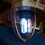 Glass and metal hanging lamp - Massive