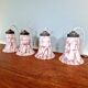 Art Deco pendant light in pink marbled opaline (4 available)