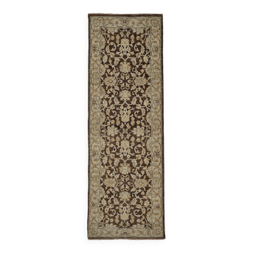 Turkish Handknotted Wool Oushak Rug 75 cm x 226 cm