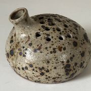 Vase céramique grès pyrité vintage design années 60