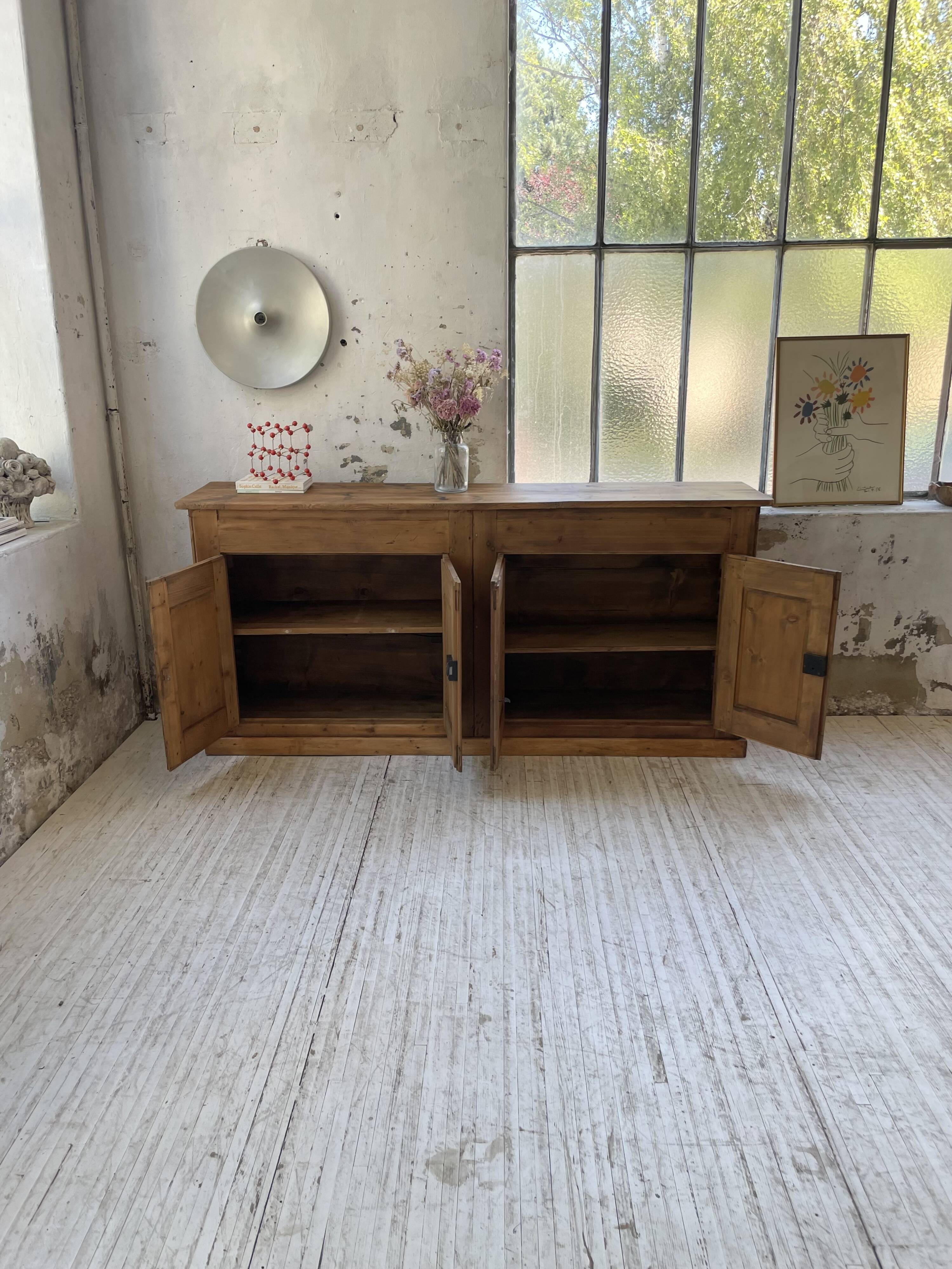 2m pine craft furniture sideboard