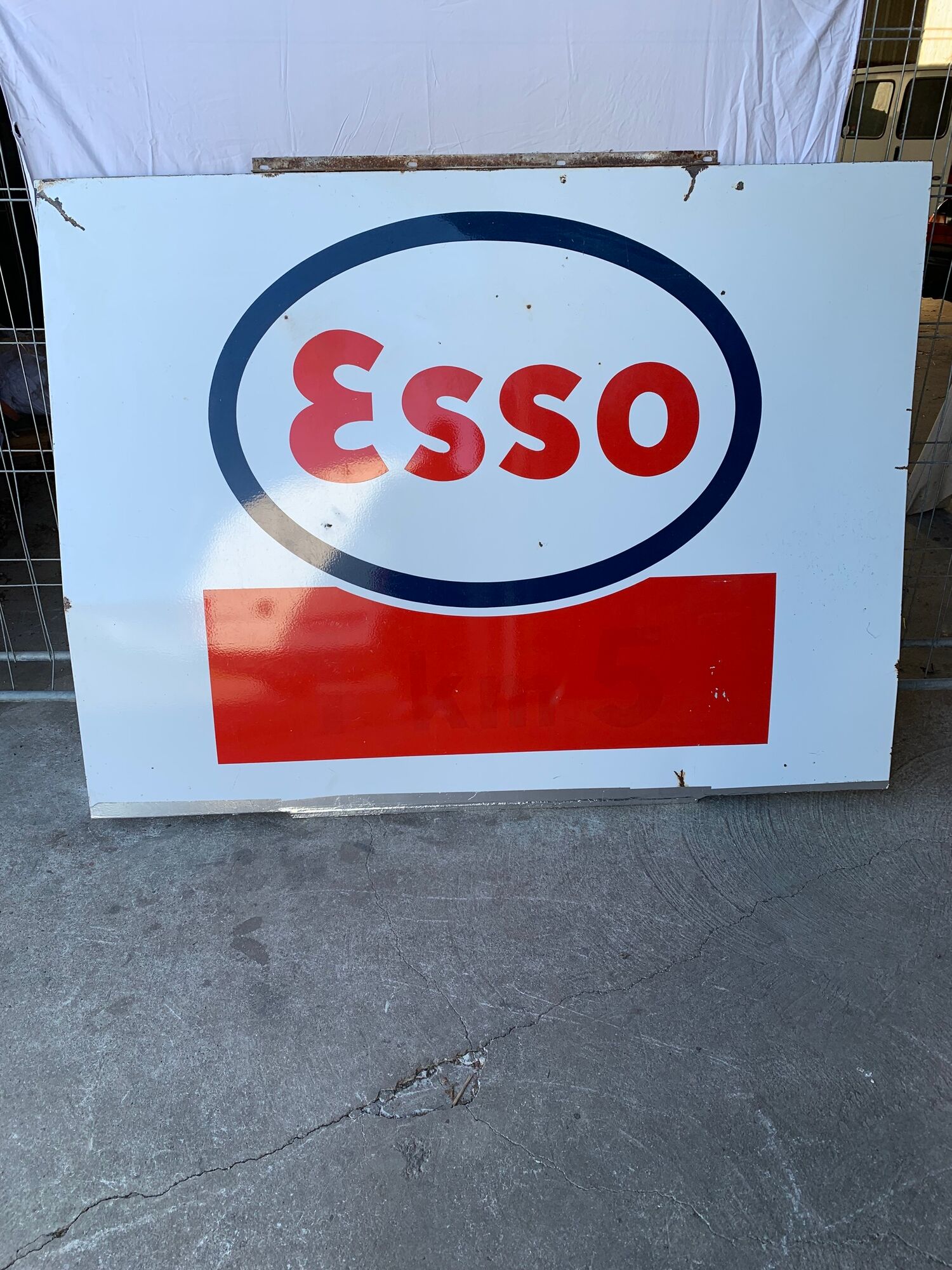 Plaque émaillé Esso | Selency