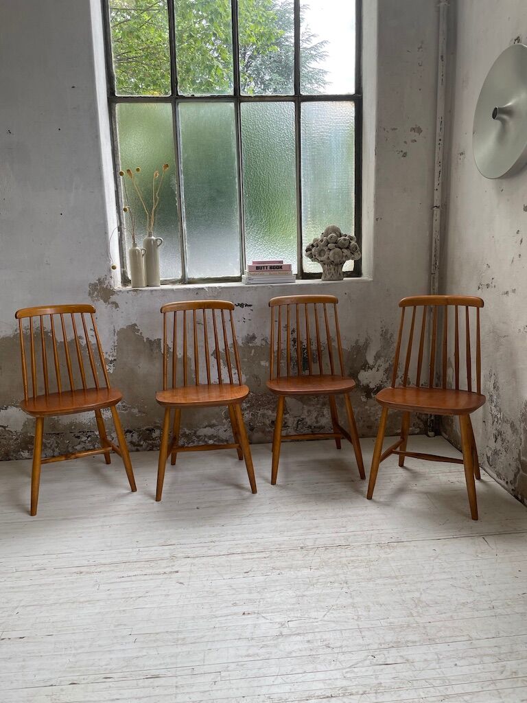 4 Scandinavian chairs Sweden Stolfabrik