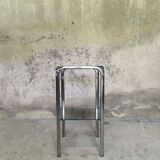 Vintage chrome saddle
