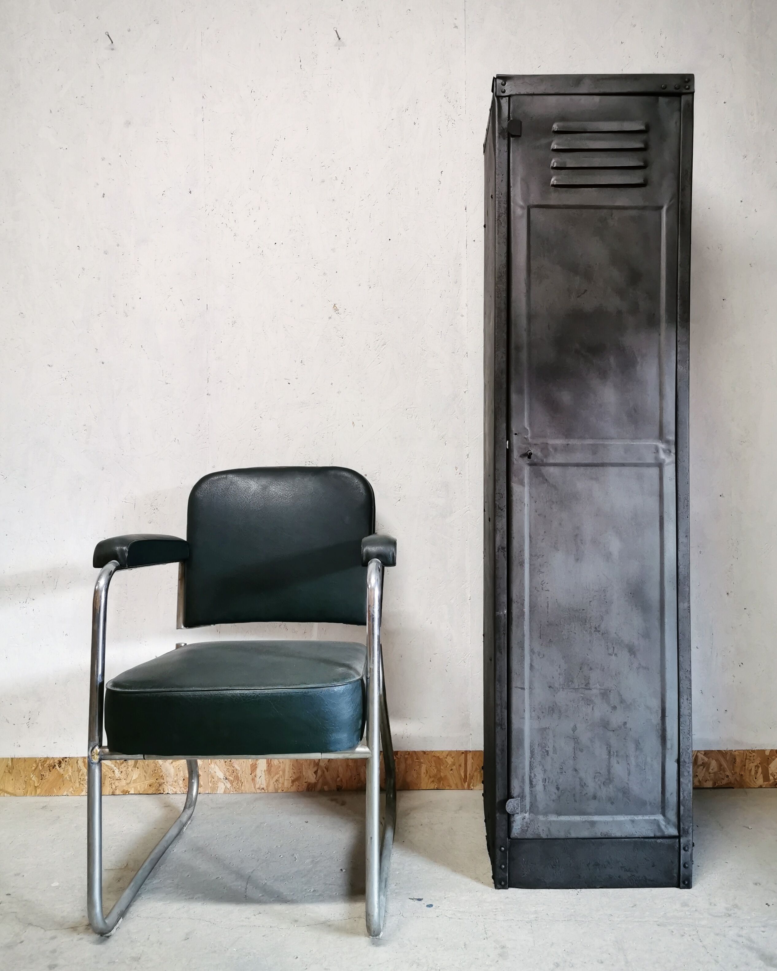 Industrial closet riveted metal