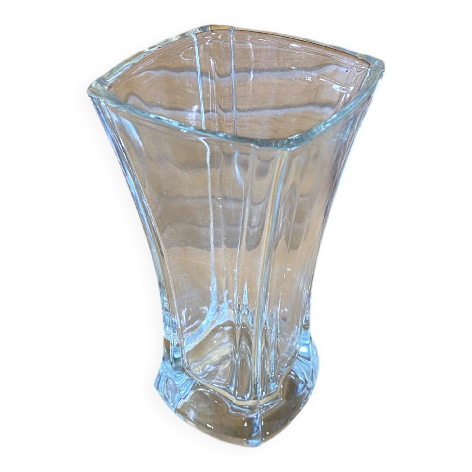 Vintage luminarc academy model glass moulded vase made in france
