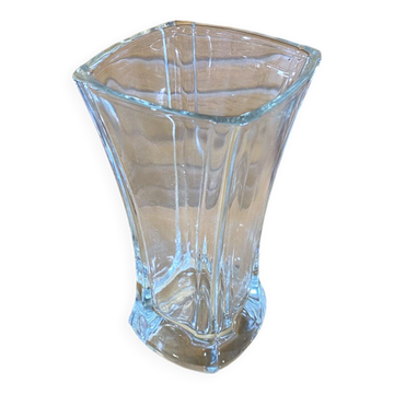 Vintage luminarc academy model glass moulded vase made in france