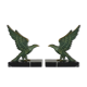Pair of art deco eagle bookbands in marble and regulates, eagle bookbands. Year 30