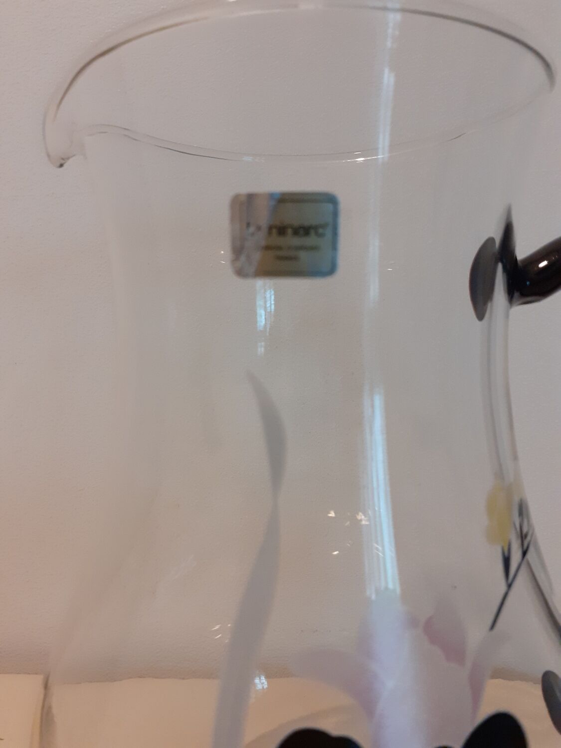 Vintage Domino Anais Luminarc Pitcher