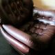 Leather pod club chair Brazilian influence, 1960s