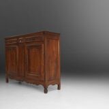 Antique Flemish Solid Oak Cabinet, ca. 1850