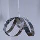 Suspension fleur inox années 70