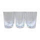 Lot de six verres en verre martelé