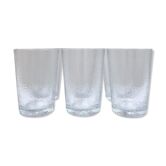 Lot de six verres en verre martelé