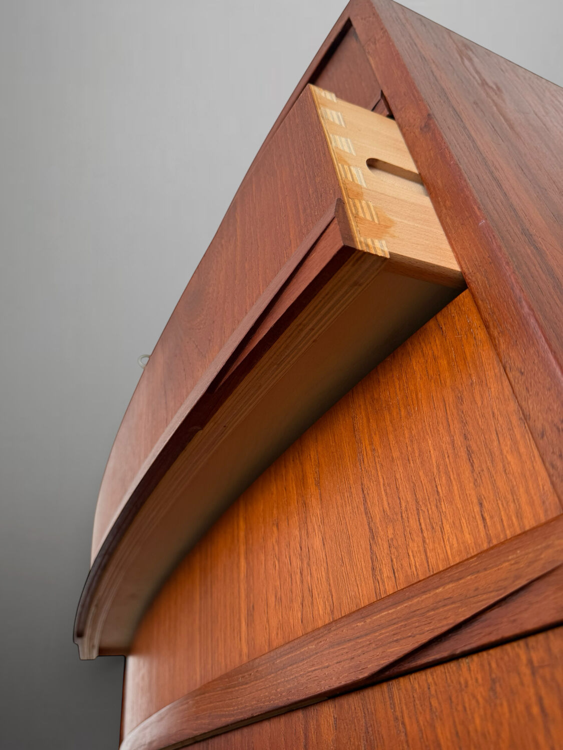 Scandinavian mid-century teak chest of drawers