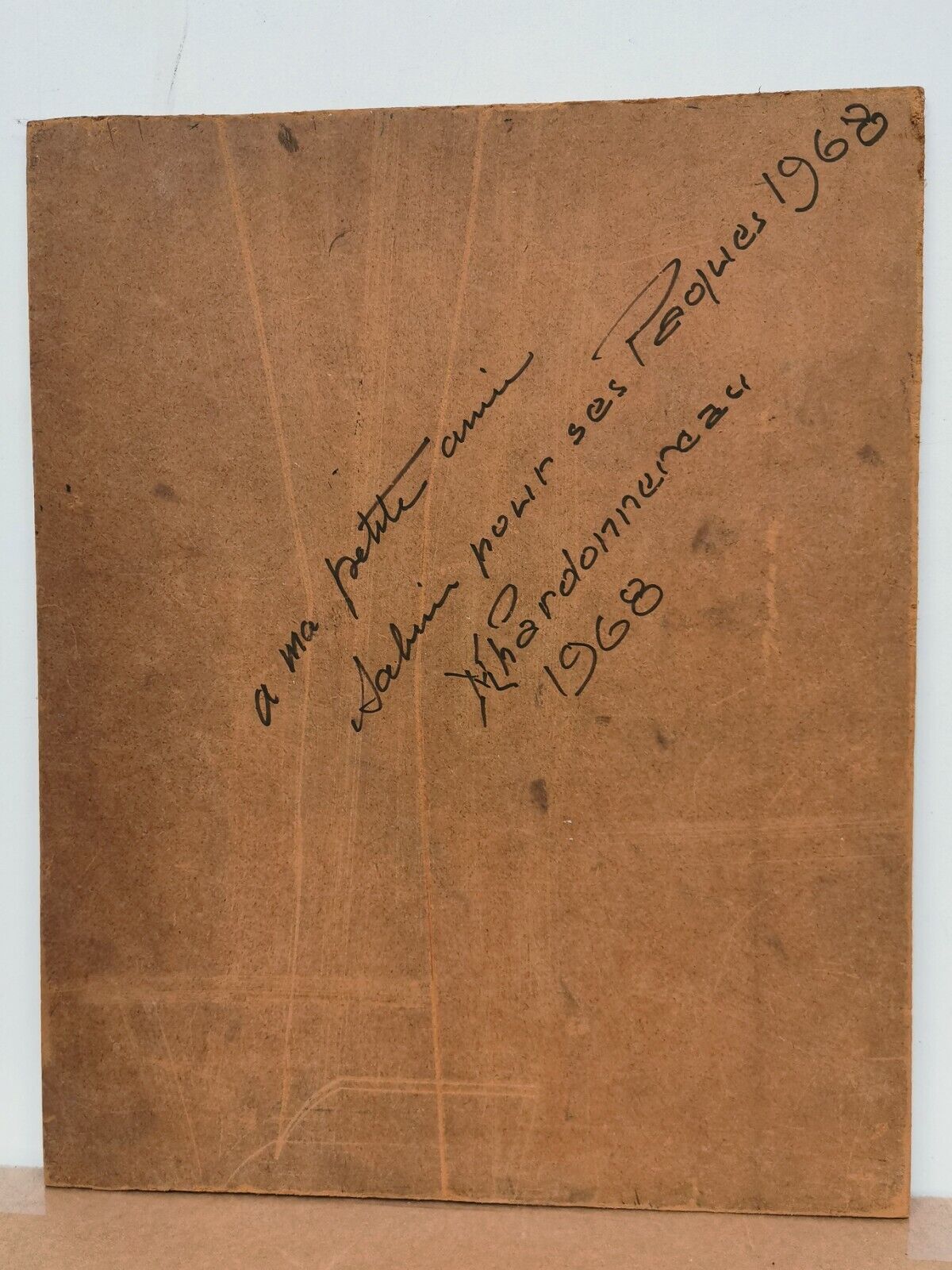 Painting, Oil signed Mhardonnereau 1968. Flowers