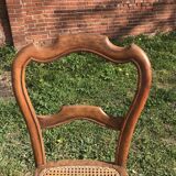 Suite of 8 Louis Philippe canne chairs