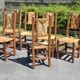 6 brutalist chairs