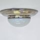Set of three large chrome Bauhaus ceiling or wall lamps/flushmounts, 1930s