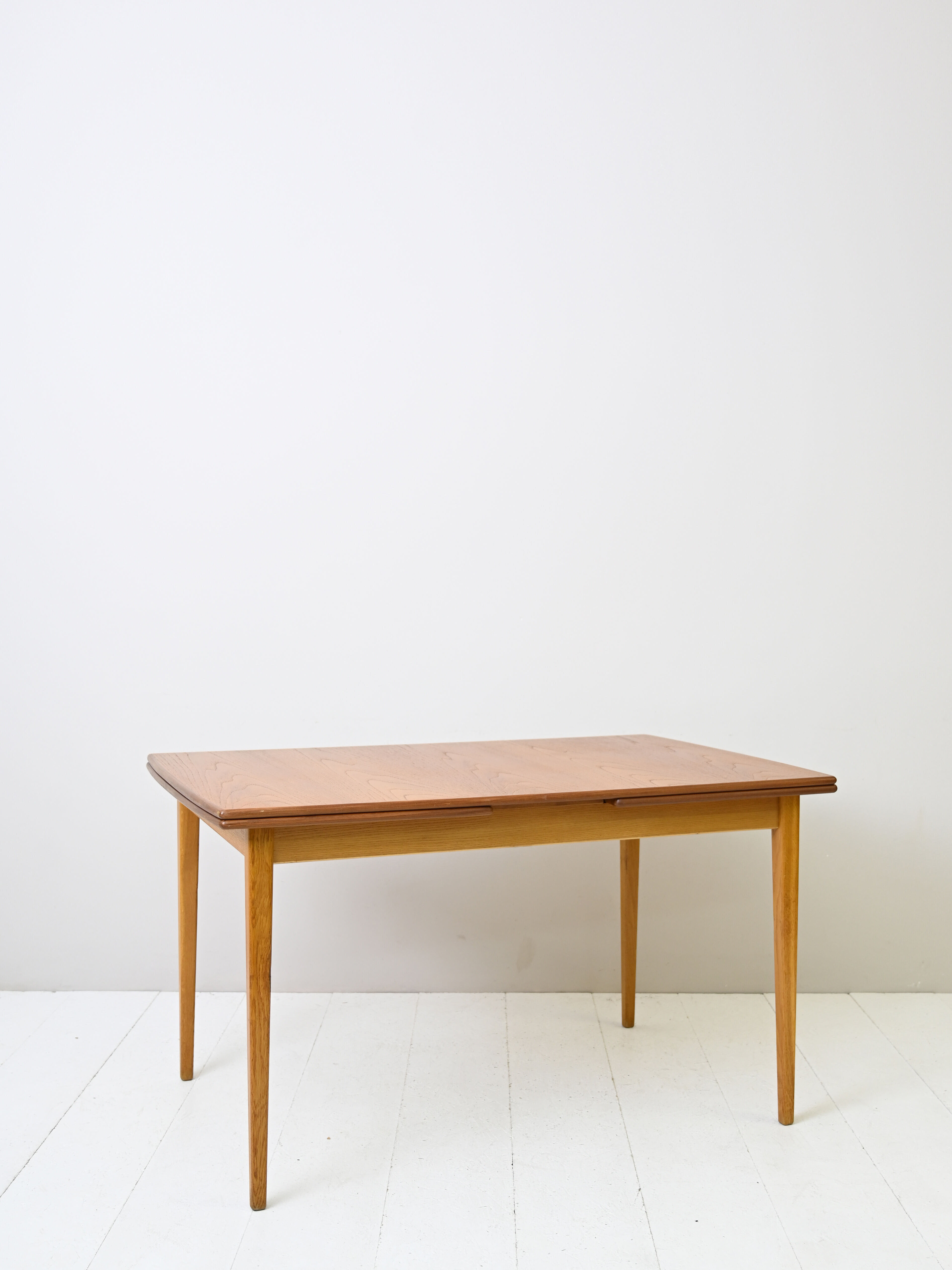1960s Scandinavian rectangular extendable teak table