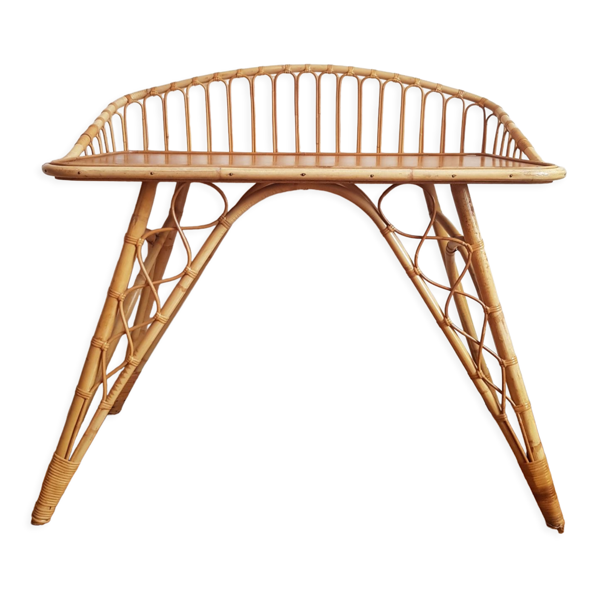 Rattan children's desk