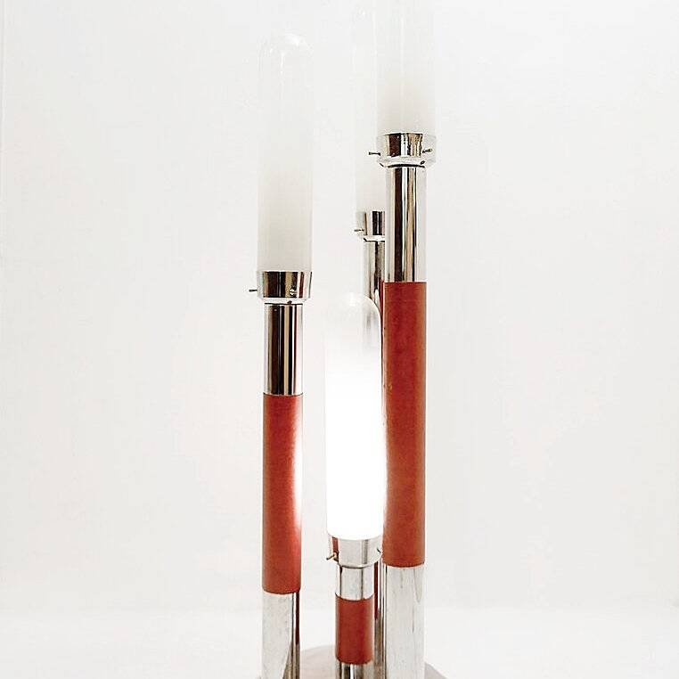 Lampadaire vintage Space Age – Carlo Nason pour Mazzega (1970)