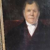 Large oil on canvas notable man 19th century