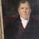 Large oil on canvas notable man 19th century