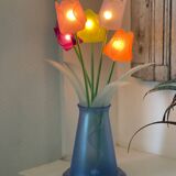 Lampe fleurs 1980