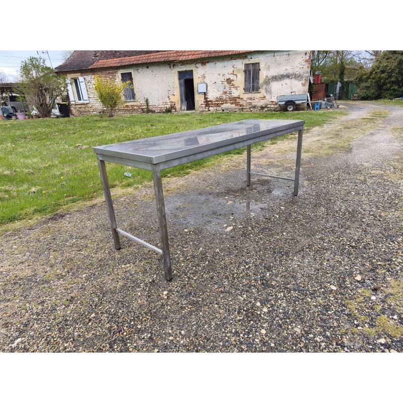 Stainless steel communal table