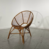 Pair of rattan armchairs