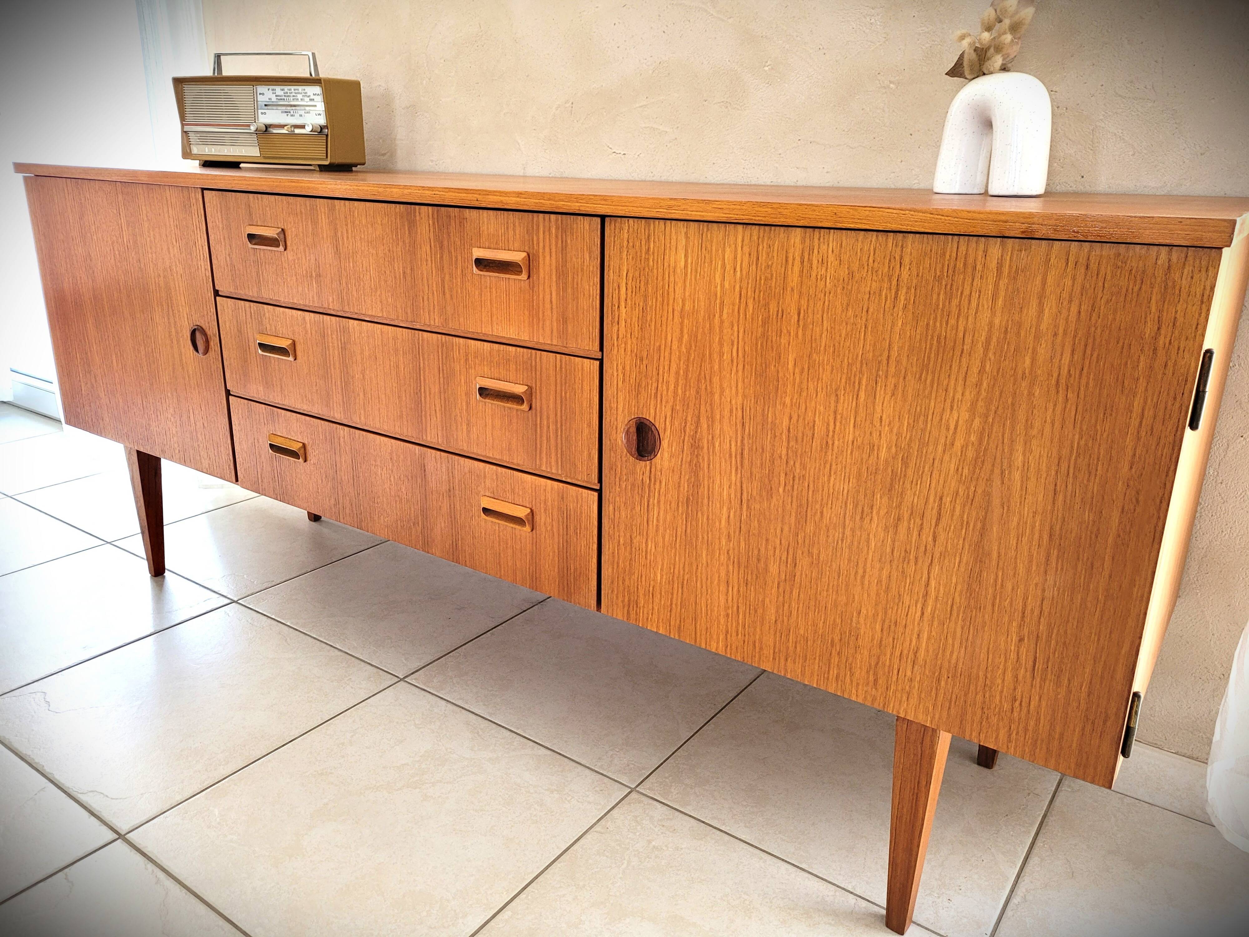 Enfilade design scandinave en teck vintage | Selency
