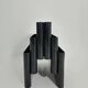 Large black magazine rack by Giotto Stoppino for Kartell, Italy 1970.
