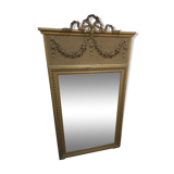 Gilded patinated trumeau mirror