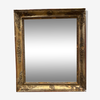 Miroir bois doré ancien