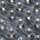 vintage marble and glass solitaire game