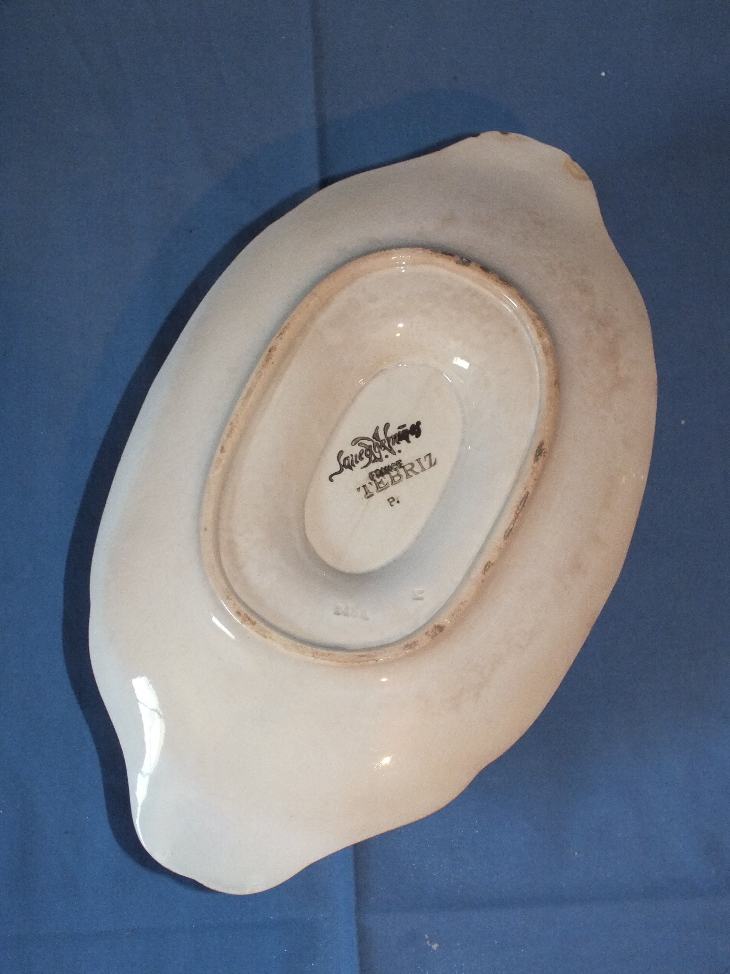 Gravy boat Art Deco Sarreguemines Tebriz