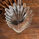 Large stylised shell bowl in vintage glass D22