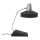 Table lamp in chrome metal and painted black by Seminara, 1960s.