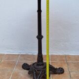 Antique 50s tripod bistro table, cream, 74 cm