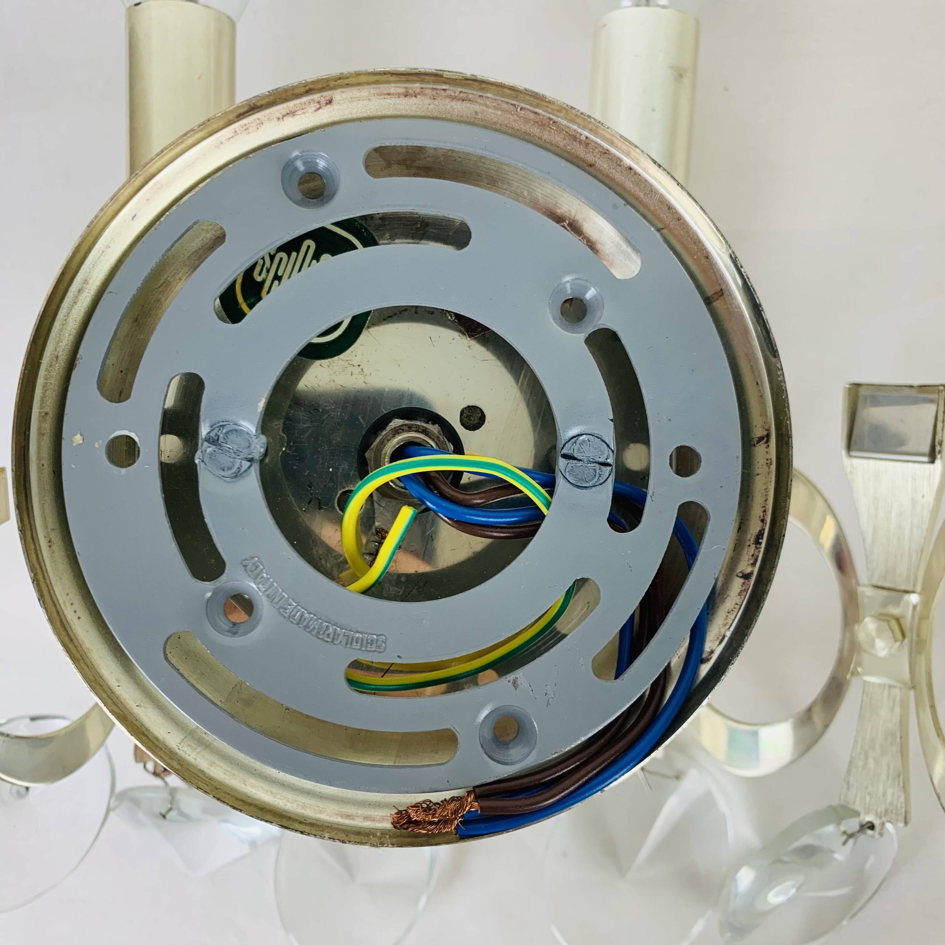 Pair of Ovali wall lights by Sciolari 70s