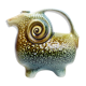 Zoomorphic pitcher "ram" ceramic