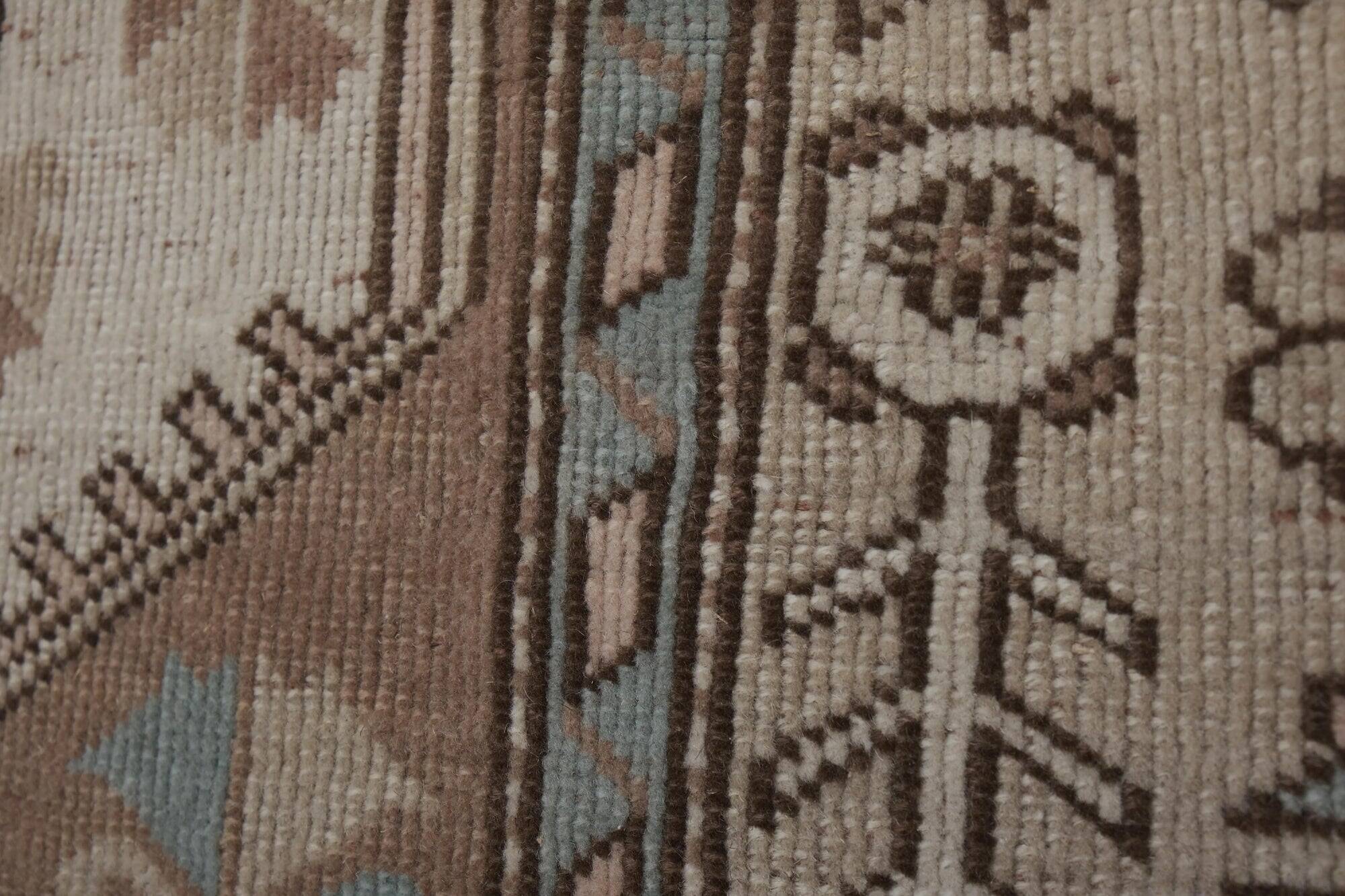 Vintage Turkish Oushak rug 217x272 cm