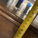 Charming antique modular half-moon table in solid wood