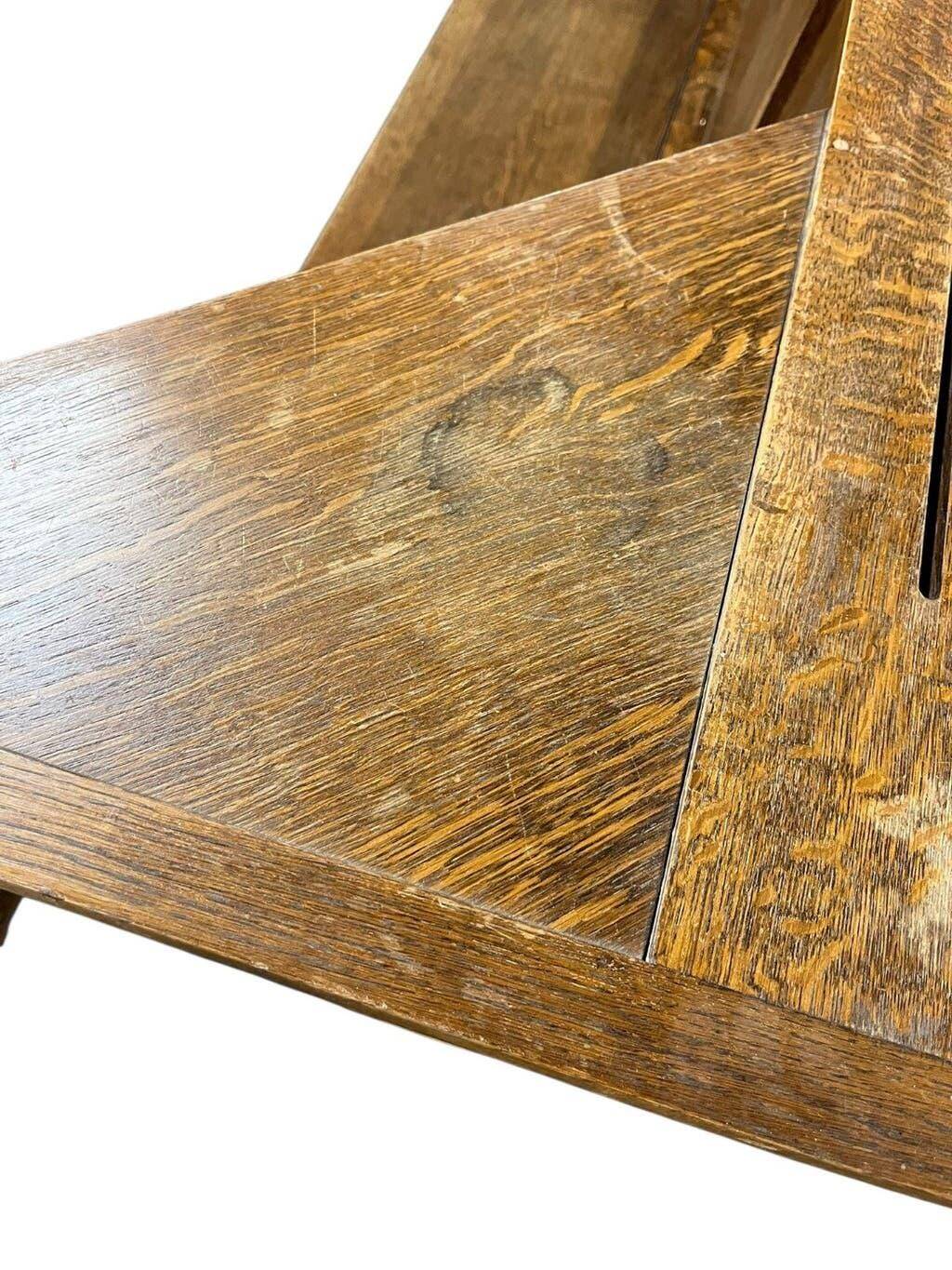 Vintage wooden corner bench