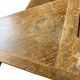 Vintage wooden corner bench