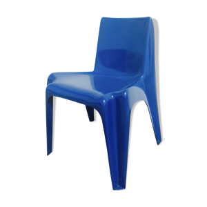chaise Bofinger bleue