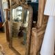 Baroque mirror 19th century gilded  84x156cm