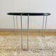 Table Basse Design Vintage Italienne Années 70 - Chrome & Verre - Élégance